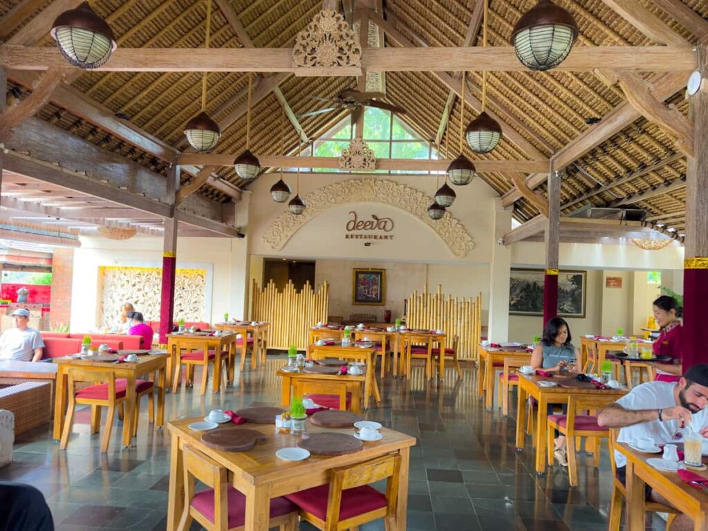 tables at Deeva Restaurant at The Udaya